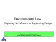 Environmental Law Exploring the Influence on Engineering Design PowerPoint PPT Presentation