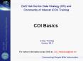 COI Basics PowerPoint PPT Presentation