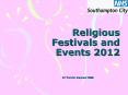 Religious Festivals and Events 2012 PowerPoint PPT Presentation