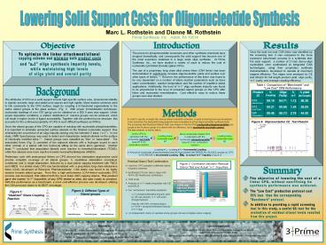 Lowering Solid Support Costs for Oligonucleotide Synthesis