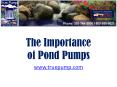 The Importance of Pond Pumps PowerPoint PPT Presentation