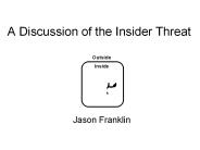 A Discussion of the Insider Threat