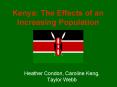 Kenya: The Effects of an Increasing Population PowerPoint PPT Presentation