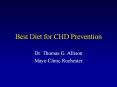 Best Diet for CHD Prevention PowerPoint PPT Presentation