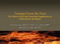 Turning Down the Heat The Effects of Diet and Nutritional Supplements on Inflammation and Repair PowerPoint PPT Presentation