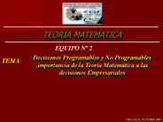 TEORIA DE MATEMATICA