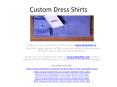 Men's Custom Dress Shirts PowerPoint PPT Presentation