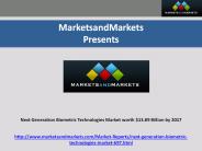 Next Generation Biometric Technologies Market