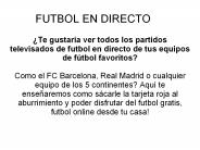 FUTBOL EN DIRECTO