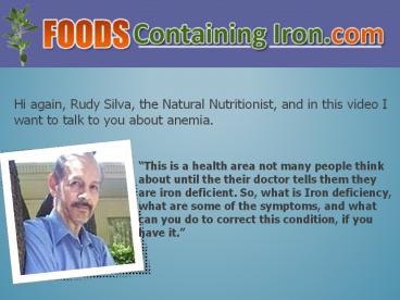 Discover Iron Deficiency Anemia Remedies