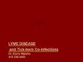  LYME DISEASE  and Tick-born Co-Infections  PowerPoint PPT Presentation