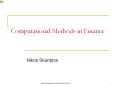 Computational Methods in Finance PowerPoint PPT Presentation