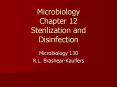 Microbiology Chapter 12 Sterilization and Disinfection PowerPoint PPT Presentation