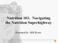 Nutrition 101: Navigating the Nutrition Superhighway PowerPoint PPT Presentation