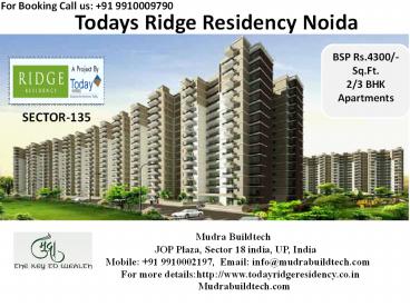 Today's Ridge Residency Noida