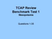 TCAP Review Benchmark Test 1 Mesopotamia