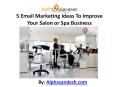 5 Email Marketing Ideas To Improve Your Salon or Spa Business PowerPoint PPT Presentation