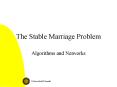 The Stable Marriage Problem PowerPoint PPT Presentation