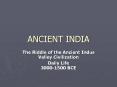 ANCIENT INDIA PowerPoint PPT Presentation