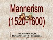 Mannerism