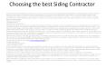 siding contractor toronto PowerPoint PPT Presentation