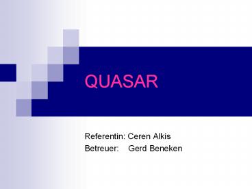 QUASAR