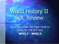 World History II SOL Review PowerPoint PPT Presentation