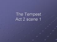 The Tempest Act 2 scene 1