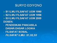 SURYO EDIYONO