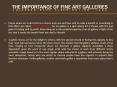The Importance of Fine Art Galleries PowerPoint PPT Presentation