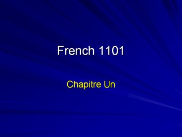 French 1101