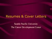 Resumes & Cover Letters