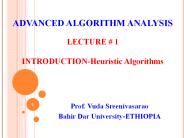 HEURISTIC ALGORITHMS