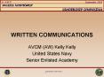 WRITTEN COMMUNICATIONS AVCM (AW) Kelly Kelly United States PowerPoint PPT Presentation