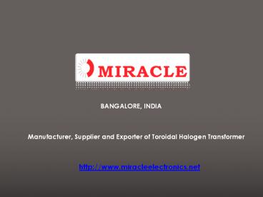 Volume Controller Manufacturer in India