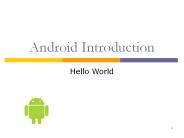 Android Introduction