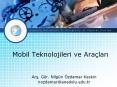 Mobil Teknolojileri ve Ara PowerPoint PPT Presentation