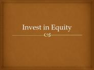 How to invest in Equity