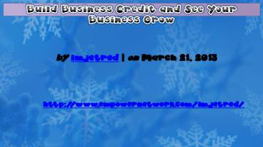 Build Business Credit and See Your Business Grow