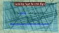 Landing Page Success Tips PowerPoint PPT Presentation