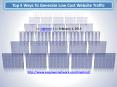 Top 5 Ways To Generate Low Cost Website Traffic PowerPoint PPT Presentation
