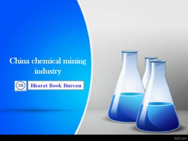 China chemical mining industry, 2013