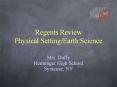 Regents Review Physical Setting/Earth Science PowerPoint PPT Presentation