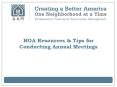 HOA Resources & Tips for Conducting Annual Meetings PowerPoint PPT Presentation