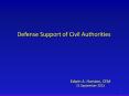 Defense Support of Civil Authorities PowerPoint PPT Presentation