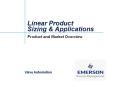 Linear Product Sizing & Applications PowerPoint PPT Presentation