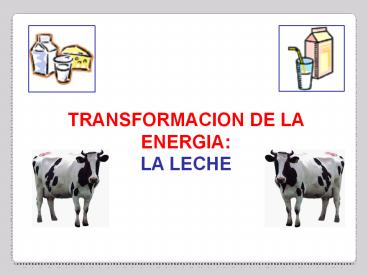 TRANSFORMACION DE LA ENERGIA