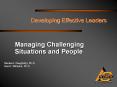 Developing Effective Leaders PowerPoint PPT Presentation