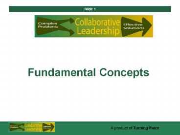 Fundamental Concepts
