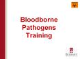 Bloodborne Pathogens Training PowerPoint PPT Presentation
